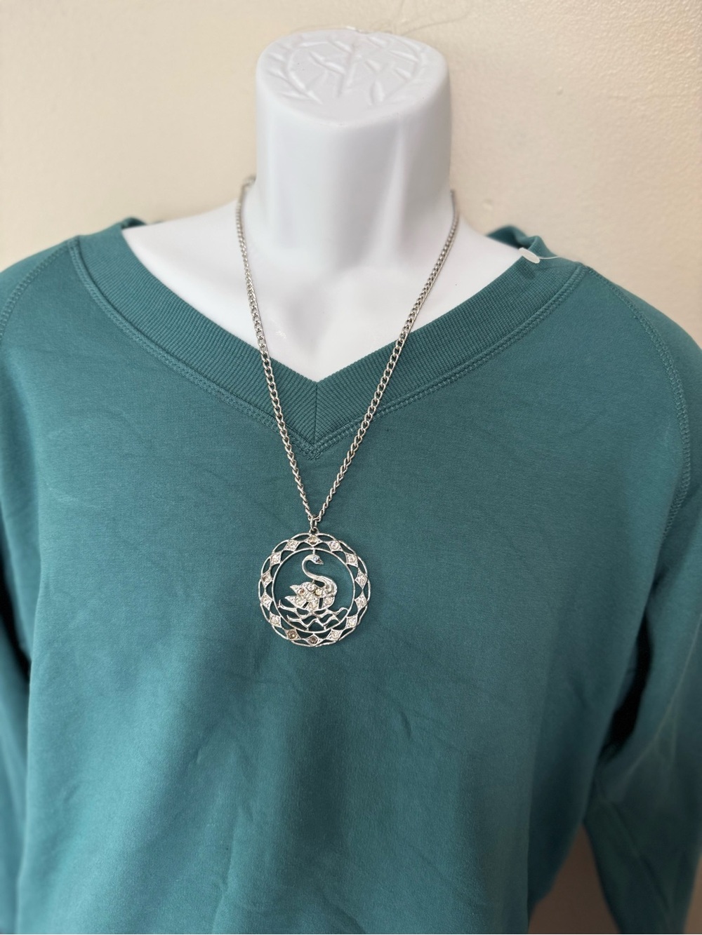 Buffalo David Bitton Teal V-Neck Sweatshirt - Picture 8 of 8